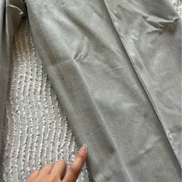 Club Monaco Grey Wide Leg Pants Size 12 High Waist Trousers Gray - Picture 3 of 9